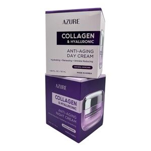 Azure Collagen & Hyaluronic Anti-Aging Day & Night Cream Set 2x1.69 fl oz
